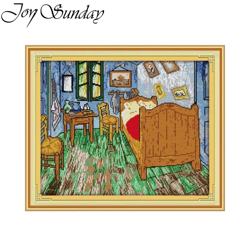 Embroidery Meaning - Joy Sunday Van Gogh sypialnia wzór
