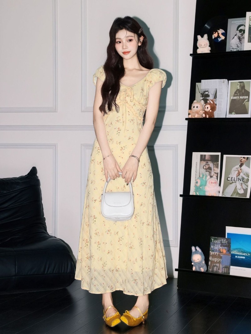 Żółta sukienka w kwiaty dla ko – Embroidery Yellow Dress recenzja i cena