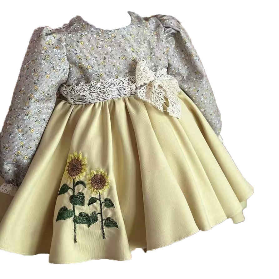 Sukienka dla dziewczynki na wi – Embroidery Yellow Dress recenzja i cena
