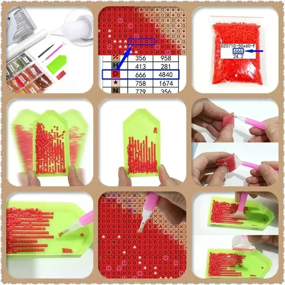 1 szt. bezramkowy obraz diamen – Embroidery Garments recenzja i cena