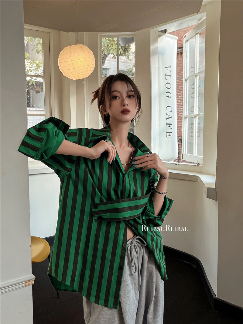 Koreańska koszula w paski z as – Embroidery Online recenzja i cena