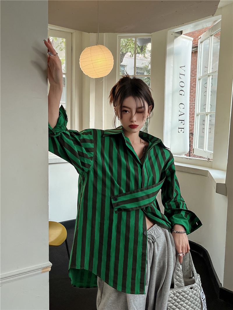 Koreańska koszula w paski z as – Embroidery Online recenzja i cena