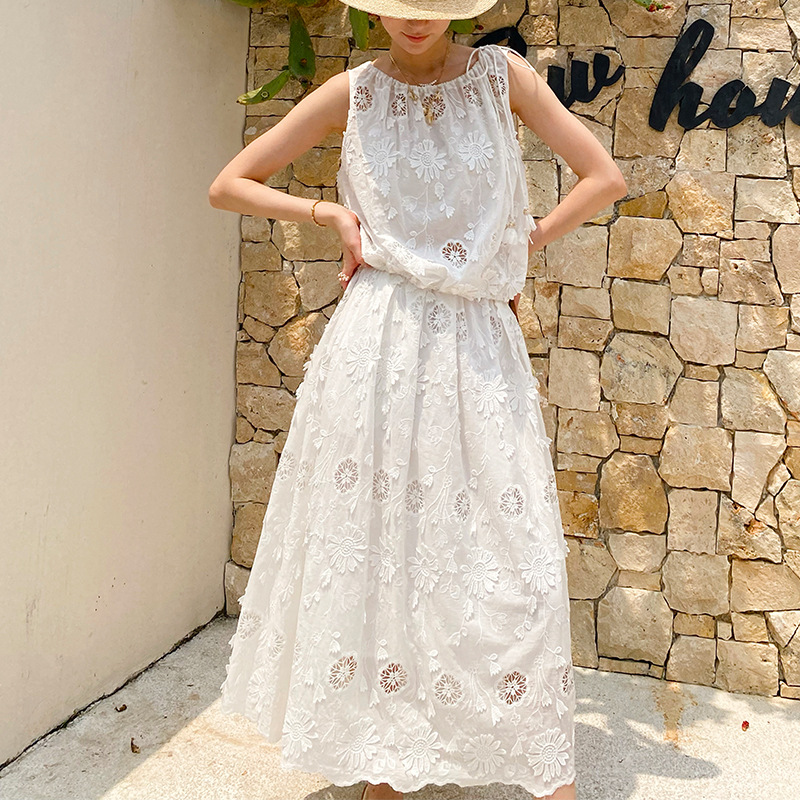 Bluzka damska w stylu francusk – Embroidery Cotton Shirt recenzja i cena